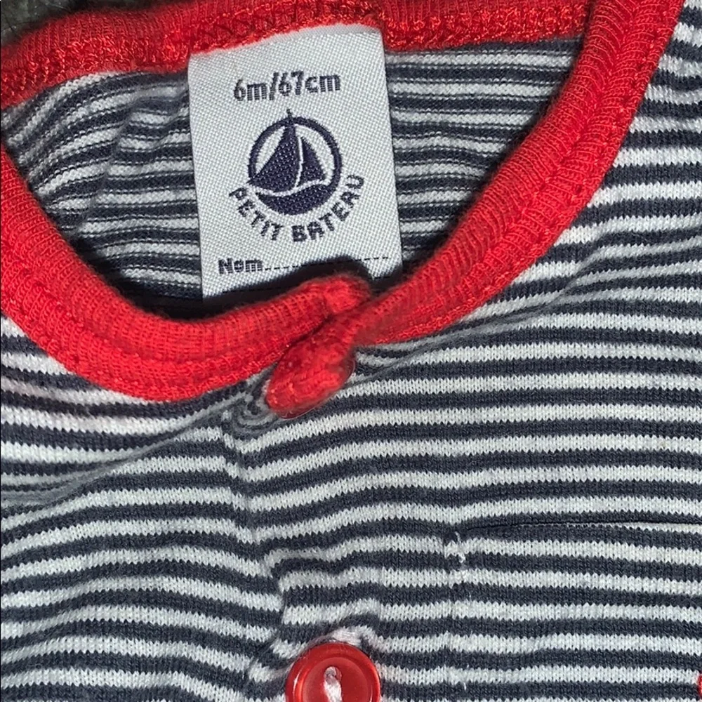 Boys Set of 3 Onesies short outfits blue & gray baby sz 6M  EUC
